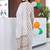 women floral printed regular cotton kurta with trousers & with dupatta