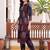 women ethnic motifs printed regular cotton kurta with trousers