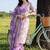 women floral printed angrakha cotton kurta with patiala & with dupatta