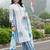women floral printed regular cotton kurta with trousers & with dupatta