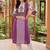 women printed regular cotton kurta with trousers