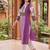 women printed regular cotton kurta with trousers