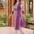 women printed regular cotton kurta with trousers