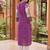 women printed regular cotton kurta with trousers