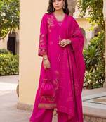 women floral printed regular kurta with palazzos & with dupatta