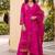 women floral printed regular kurta with palazzos & with dupatta