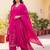 women floral printed regular kurta with palazzos & with dupatta