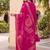 women floral printed regular kurta with palazzos & with dupatta