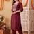 women ethnic motifs embroidered regular thread work liva kurta with patiala