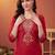 women ethnic motifs embroidered regular kurta with trousers & with dupatta