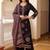 women ethnic motifs printed regular kurta with palazzos & with dupatta