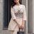 women printed regular kurta with trousers