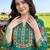 women floral printed regular thread work cotton kurta with trousers & with dupatta
