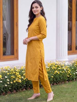 women panelled kurta with trousers 3