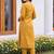women panelled kurta with trousers