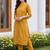 women panelled kurta with trousers