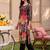 women floral printed regular beads and stones cotton kurta with trousers