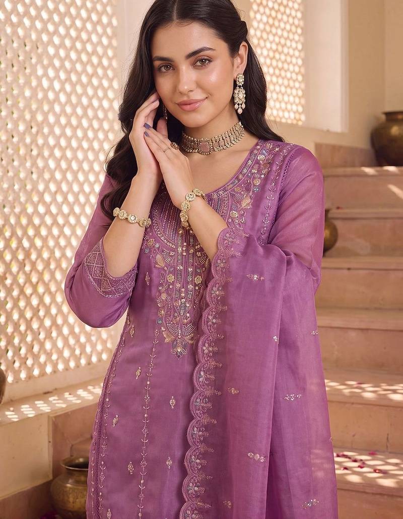 women ethnic motifs kurta with trouser & dupatta