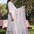 women ethnic motifs embroidered regular thread work cotton kurta with trousers & with dupatta