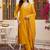 women ethnic motifs embroidered regular kurta with trousers & with dupatta