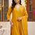 women ethnic motifs embroidered regular kurta with trousers & with dupatta