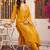 women ethnic motifs embroidered regular kurta with trousers & with dupatta