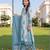 women floral printed regular cotton kurta with trousers & with dupatta