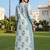 women floral printed regular cotton kurta with trousers & with dupatta