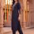 women ethnic motifs embroidered regular thread work kurta with trousers