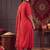 women ethnic motifs regular thread work kurta with trousers & with dupatta