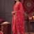 women ethnic motifs regular thread work kurta with trousers & with dupatta