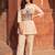 women printed regular kurti with trousers