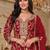 women ethnic motifs embroidered regular kurta with palazzos & with dupatta