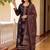 women ethnic motifs printed regular kurta with palazzos & with dupatta