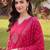 women ethnic motifs printed regular cotton kurta with trousers & with dupatta