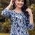 women floral printed regular cotton kurta with trousers