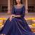 women ethnic motifs embroidered empire thread work kurta with trousers