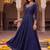 women ethnic motifs embroidered empire thread work kurta with trousers