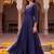 women ethnic motifs embroidered empire thread work kurta with trousers