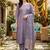 women paisley embroidered regular sequinned kurta with trousers & with dupatta