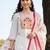 women ethnic motifs embroidered regular thread work cotton kurta with trousers & with dupatta