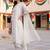 ethnic motifs embroidered regular thread work kurta with trousers & with dupatta