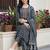 women ethnic motifs printed regular cotton kurta with trousers & with dupatta