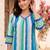 women printed regular cotton kurta with trousers