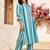 women printed regular cotton kurta with trousers