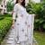 women floral printed regular cotton kurta with trousers & with dupatta