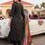 women ethnic motifs printed regular kurta with trousers & with dupatta