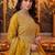 women ethnic motifs embroidered empire kurta with trousers & with dupatta