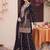 women ethnic motifs embroidered regular kurta with sharara & with dupatta