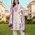 women floral printed regular kurta with trousers & with dupatta